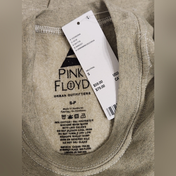 Pink Floyd Cow Graphic Crew Neck Sweatshirt NWT Sz Small - Picture 3 of 3